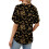 Damen-Sommer-Oberteil mit V-Ausschnitt und-Brown S 6