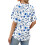 Damen-Sommer-Oberteil mit V-Ausschnitt und-Ivory S 6