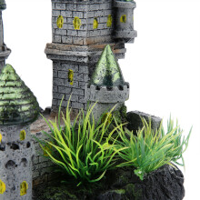 Resin Hide Castle Fish Tank Ornament Aquarium Decor Durable 12cm Multi-Color