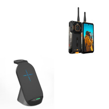 10W Wireless Charger Stand for Ulefone Armor 26 Ultra, Fast Qi Charging Station for Phone Watch Earbuds, Jet Black