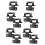10pcs Heavy Duty Cabinet Door Hinges Replacement, Solid Iron Kitchen Cabinet Hinges Durable Quiet Operation 1
