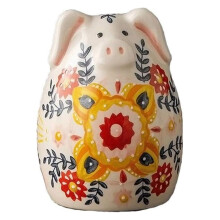 Cute Ceramic Piggy Bank for Kids and Adults, Durable Pig Money Bank for Home Decoration and Gifts