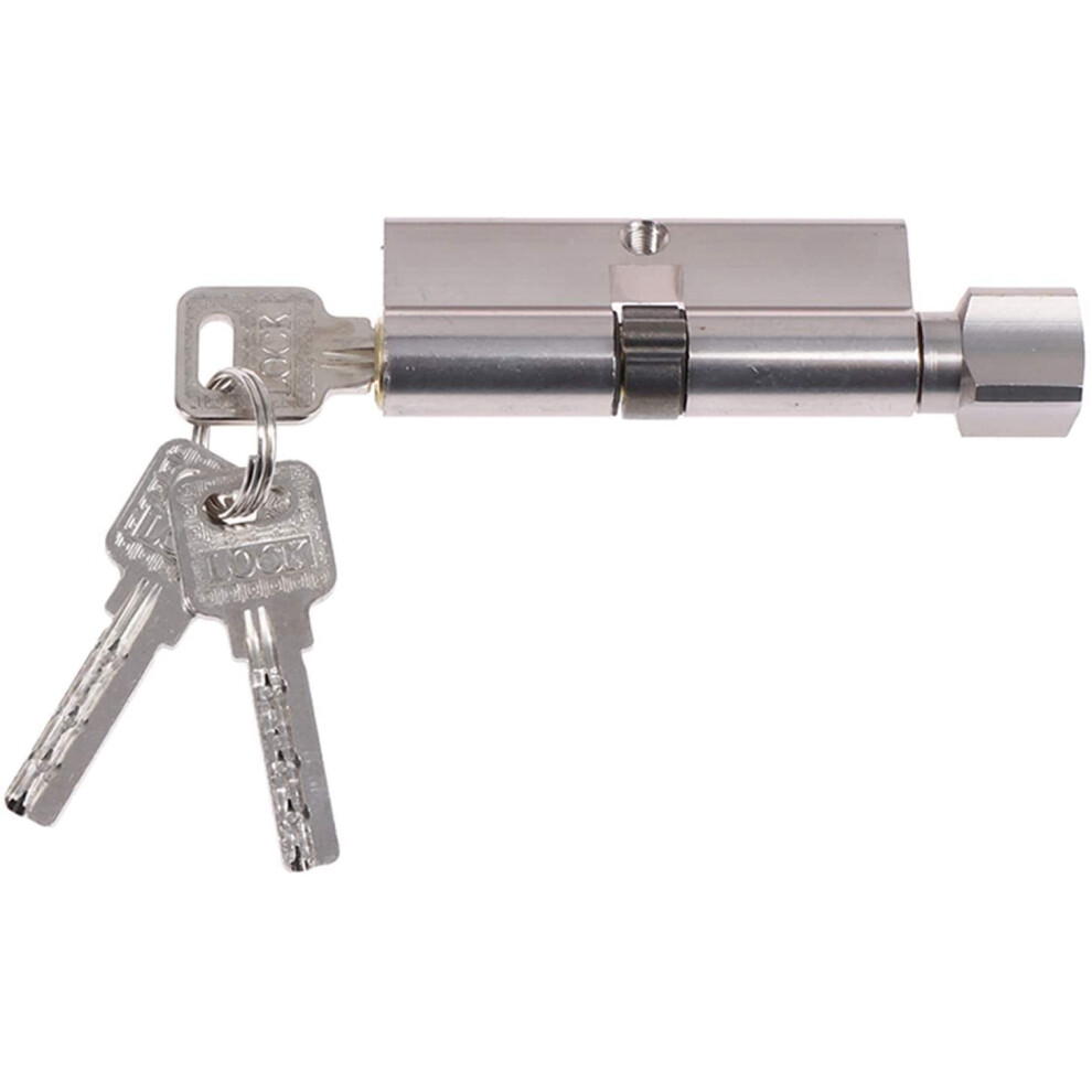 70Mm Brass Door Lock Cylinder With 3 Keys, Antitheft Security 6 Pin Core For Home Front Doors 9771547965206