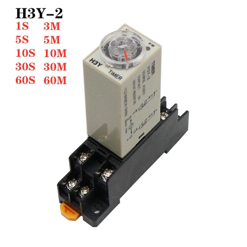 H3Y2 DC12V Time Delay Relay Switch, Adjustable OnDelay Timer Relay with Precise Delay Control 1