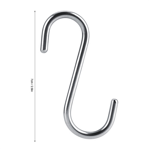 4 Heavy Duty Stainless Steel S Hooks