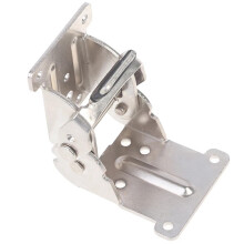 Folding Table Leg Hinge 98x50mm Silver Iron Self Locking 90180 Adjustable Ball Bearing Door Hinge