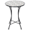 Beliani Bistro Table COLLIO 60 cm 60 cm Metal Black 4