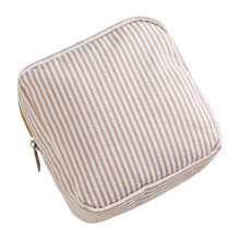 Trousse de toilette cosmétique miniature de tissu de-kaki