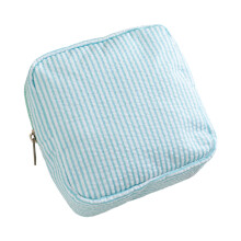 Récipient miniature de toilette de sac d'organisateur-bleu lac