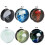 Premium Glass Ear Stretchers with Jellyfish Pattern-5 12mm 2