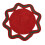 Tapis de Table octogonal, napperon non tissé,-rouge et vert 30cm 1