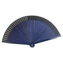 Eleganter handgefertigter faltbarer Handfächer mit-Blau
