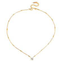 Collier élégant en Zircon de coupe ronde, paire de Style