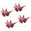 4Pcs Fun Themed Party Dance Glasses Light Weight ABS Frame-Red 1