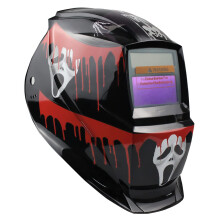 Auto Darkening Welding Helmet True Color Solar Powered with Adjustable Shade for MIG TIG ARC Welder (Bloody Ghost)