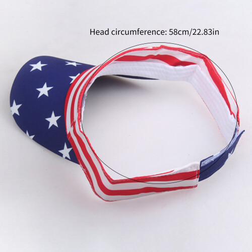 Multifunctional Patriotic Patterned Athletic Cap With Sweat 2