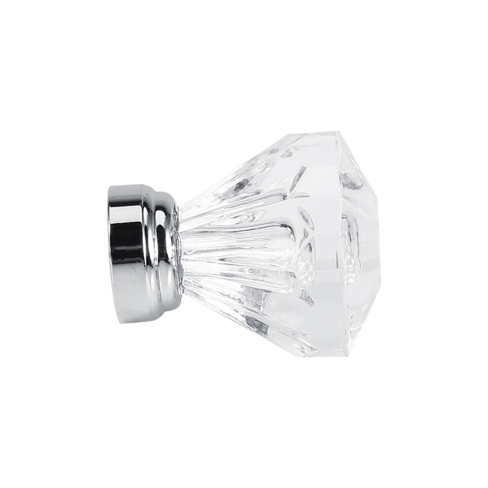 16Pcs 25Mm Diamond Shape Acrylic Knobs Transparent 3671393742241