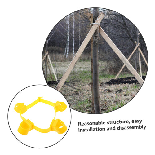 Tree Support Straps Staking Kit with Adjustable Design for Young Saplings Gentle Bark Protection 2
