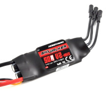 50A Brushless ESC with UBEC for Skywalker V2 RC Airplane and Car, Speed Motor Control