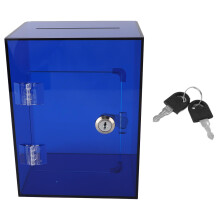 Clear Acrylic Piggy Bank with Dual Locks and Keys, Large Durable Money Saving Box for Adults Kids (Type 2)