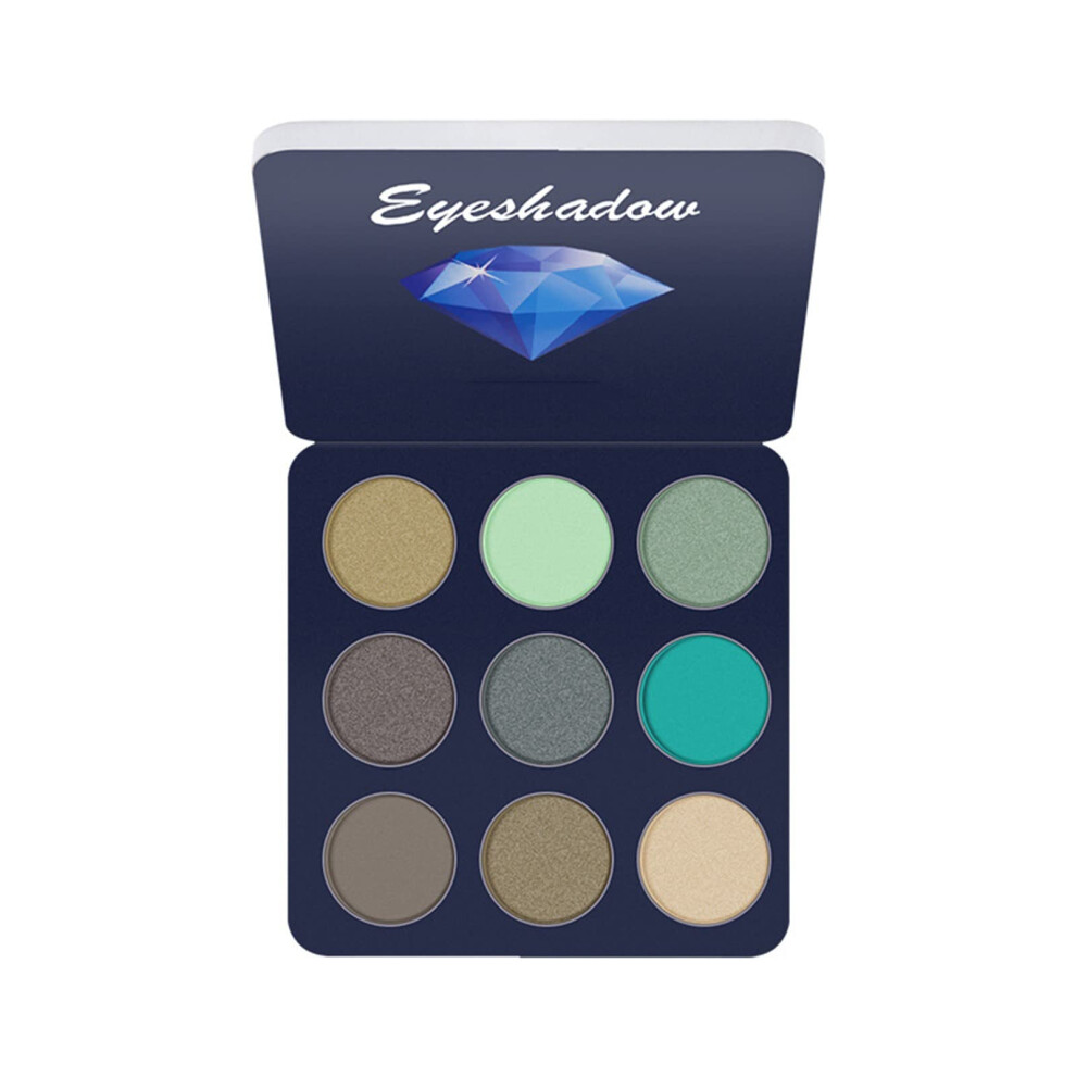 9 Color Eyeshadow Palette with Silky Shine Pigments, Longlasting Color Payoff and Easy Blend Texture