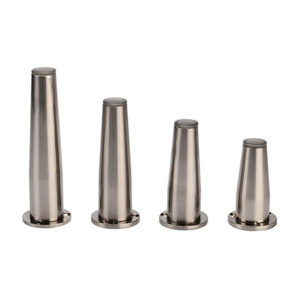 Adjustable Chrome Furniture Legs 12Cm Zinc Alloy Cabinet Feet With Screws Non Slip Base Floor Protection 4Pcs 9073542115069