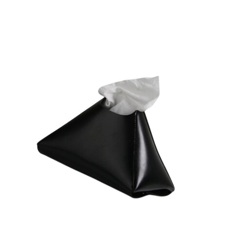 Leather Tissue Case Functional And Fashionable Addition-Black