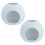 2lots Artificial Fish Cave Ornaments Safe Plastic-White 1