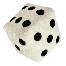 Dices Cushion 30X30Cm Soft And Supportive For Couches And-White