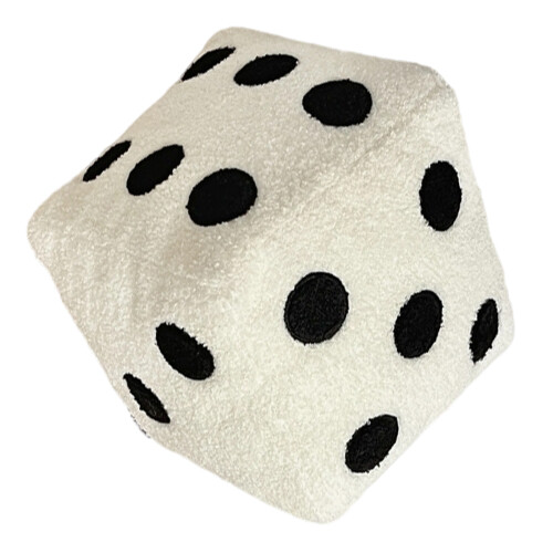 Stylish Geometric Shape Cushion Soft Support For Office-White
