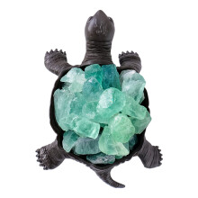 Lucky Crystal Turtles Statue Tortoise Sculpture-green fluorite