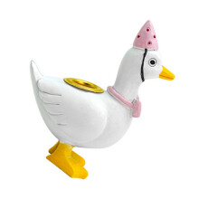 Cake Candlestick Holders Resin Gooses Statue Silly Gooses Cake
