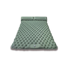 Camping Sleeping Pad for Two with Builtin Pump and Pillow, Ultralight Waterproof TPU Inflatable Mat for Hiking