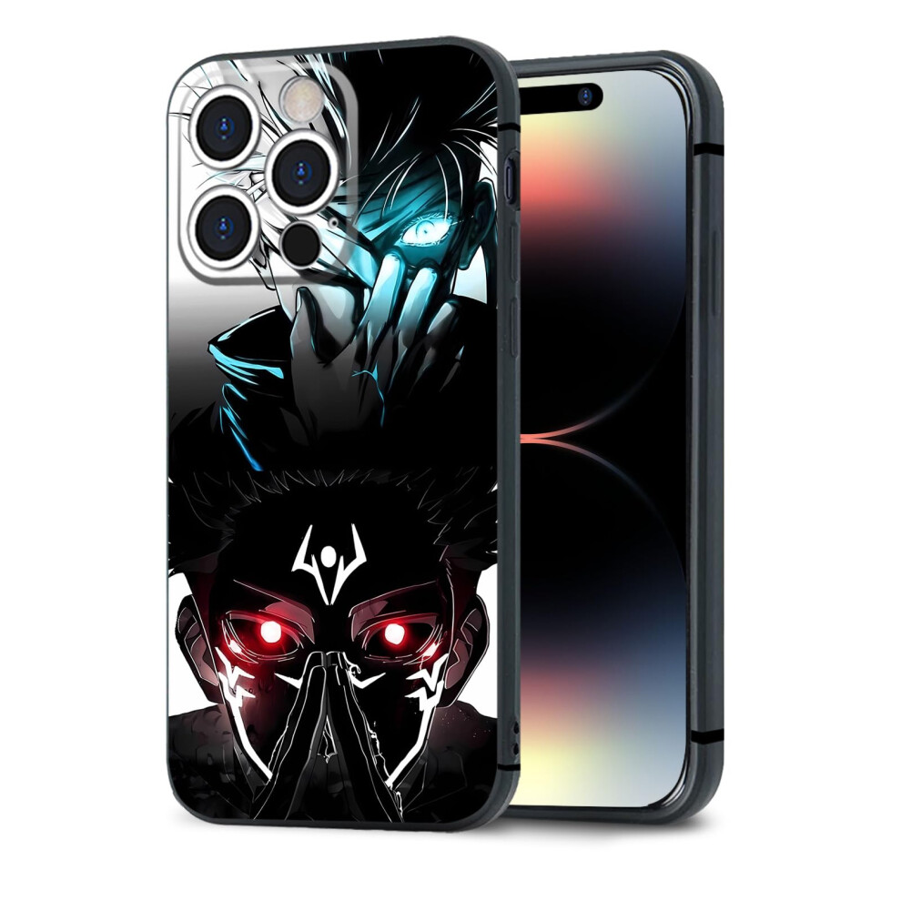 Anime Iphone Case Gojo Vs Sukuna For Iphone 16 Pro Tpu Cover Shockabsorbing Antislip Grip Black 9073542115342