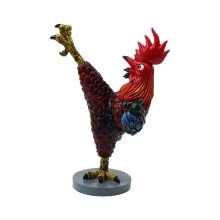 Lustiges chinesisches betrunkenes Kung-Fu-Huhn-Ornament,-Schwarz