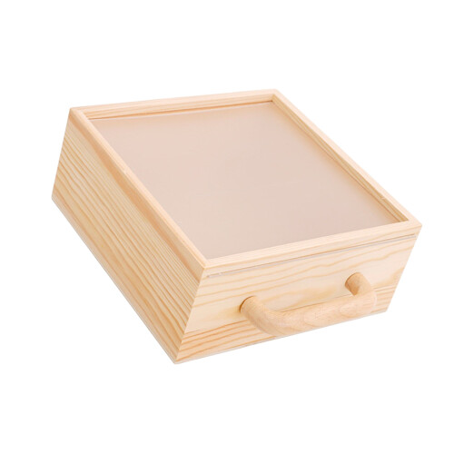 Handgefertigtes Schmuckkästchen aus Holz mit-Große Geschenkbox