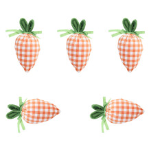 Kreative karottenförmige Geschenktüte aus-orangefarbenes Gitter