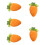 Velvety Carrot Shape Present Sacks With Drawstring-Carrot 2 1