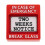 Funny Office Desk Accessory Resignation Warning Sign Box-Red 1