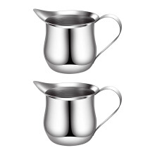 2Pcs Milk Frothing Pitcher Stainless Steels Small Bells-90