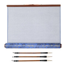 3 Brushes 33.5x15Inch Large Water Writing Canvas For Artist