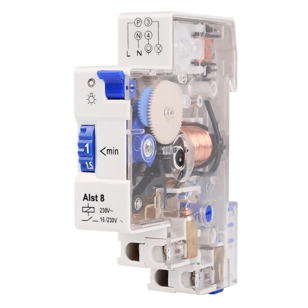 2Pcs Yccmsm13 220V Din Rail Timer Relay For Staircase Lighting Â Precise 7 Minute Delay Control 9330225446767