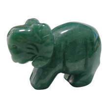 Artistic Handmade Green Aventurine Animal Figurine Carved-sheep