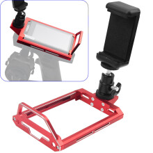Protector Bracket with Adjustable Phone Mount Aluminum Alloy Frame for Flysky NB4 Transmitter and Noble NB4 Series