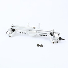 Front Axle Assembly Silver RC Metal Housing Enhanced Strength and Stability for Axial Capra 1/10