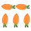 Velvety Carrot Shape Present Sacks With Drawstring-Carrot 1 1