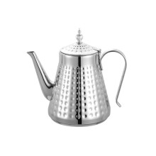 Roestvrijstalen theepot met hamerpatroon, verwijderbare-1,7L