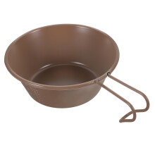 Stainless Steel Camping Bowl with Handle, Lightweight Durable Mixing Bowl for Hiking Travel Picnic