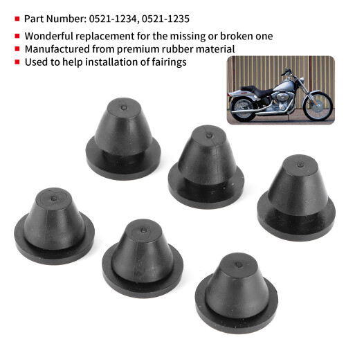 Rubber Side Cover Grommets Set for Motorcycle Fairings 2
