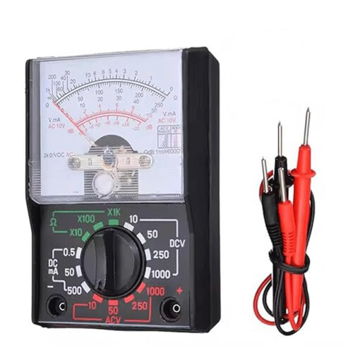MF110A Analog Multimeter AC DC Tester with Clear Pointer Display for Reliable Electrical Checks